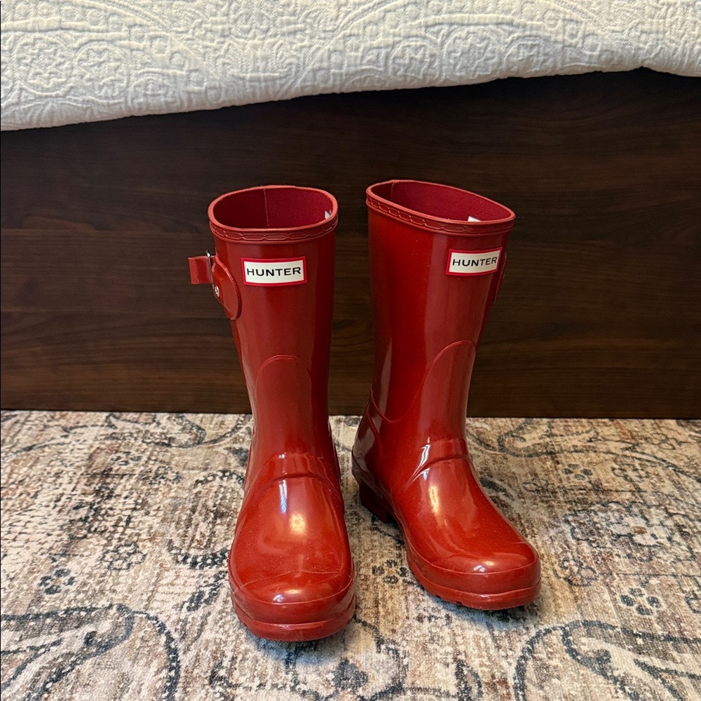 Hunter Women’s Original Short Gloss Boots, Red